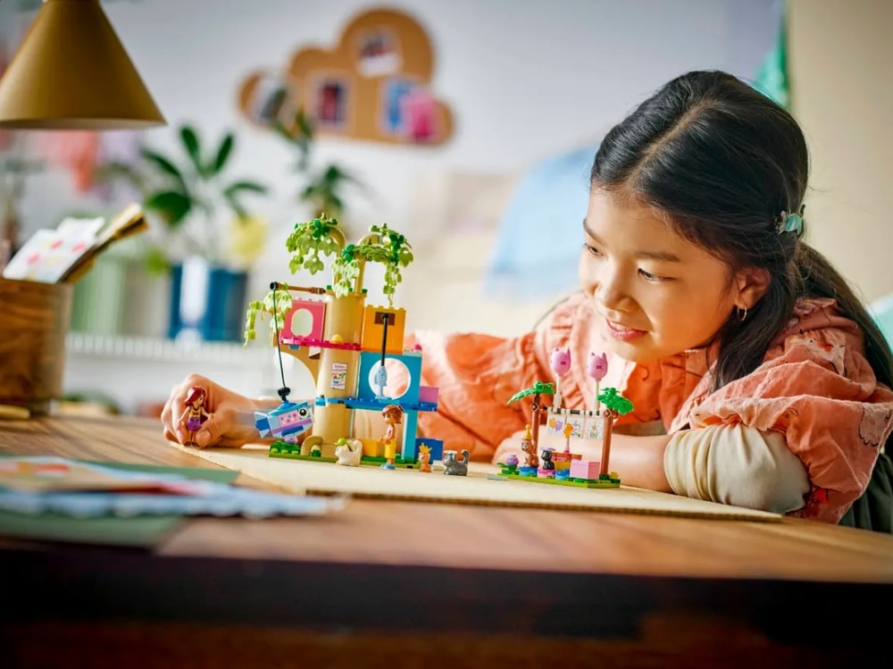 【LEGO 樂高】磚星球〡 42666 好朋友系列 貓咪生日派對和樹屋 Cat Birthday Party & Tree House