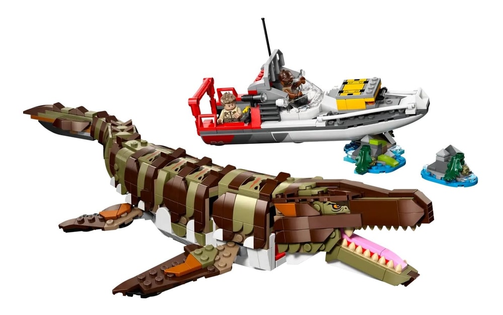 【LEGO 樂高】磚星球〡 76974 侏儸紀世界 積木滄龍船隻任務 Brick-Built Mosasaurus Boat Mission