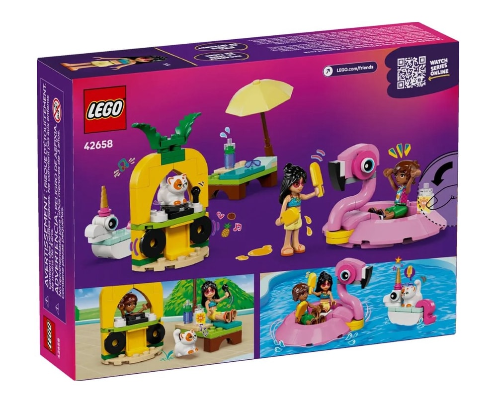【LEGO 樂高】磚星球〡 42658 好朋友系列 獨角獸和紅鶴泳池派對 Unicorn & Flamingo Pool Party