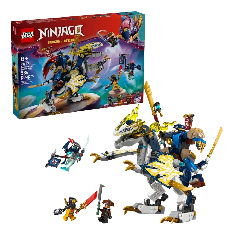 【LEGO 樂高】磚星球〡 71843 旋風忍者 羅格的機械人龍騎士 Rogue’s Mech Dragon Rider