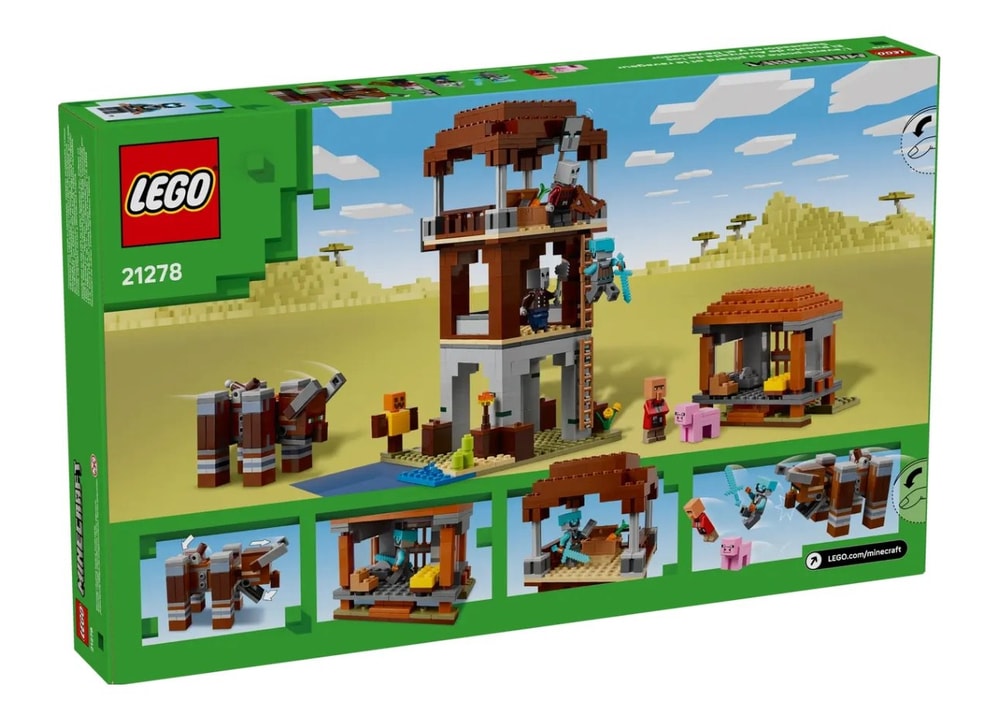 【LEGO 樂高】磚星球〡 21278 當個創世神 劫掠者前哨和劫毀獸 The Pillager Outpost and Ravager