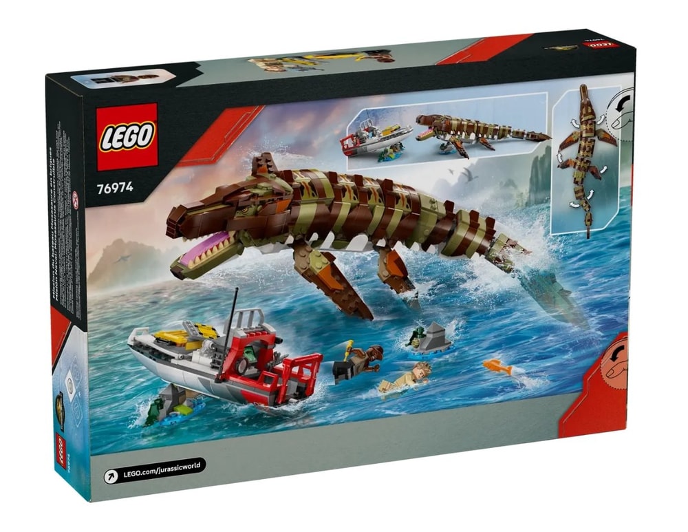 【LEGO 樂高】磚星球〡 76974 侏儸紀世界 積木滄龍船隻任務 Brick-Built Mosasaurus Boat Mission
