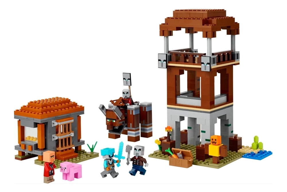 【LEGO 樂高】磚星球〡 21278 當個創世神 劫掠者前哨和劫毀獸 The Pillager Outpost and Ravager