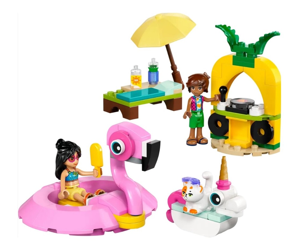 【LEGO 樂高】磚星球〡 42658 好朋友系列 獨角獸和紅鶴泳池派對 Unicorn & Flamingo Pool Party