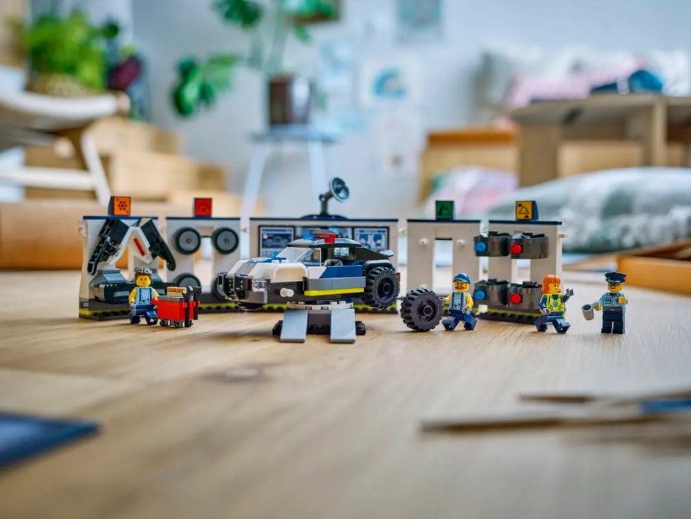 【LEGO 樂高】磚星球〡 60457 城市系列 客製化警車車庫 Custom Police Car Garage