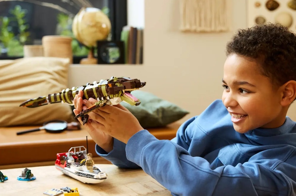 【LEGO 樂高】磚星球〡 76974 侏儸紀世界 積木滄龍船隻任務 Brick-Built Mosasaurus Boat Mission