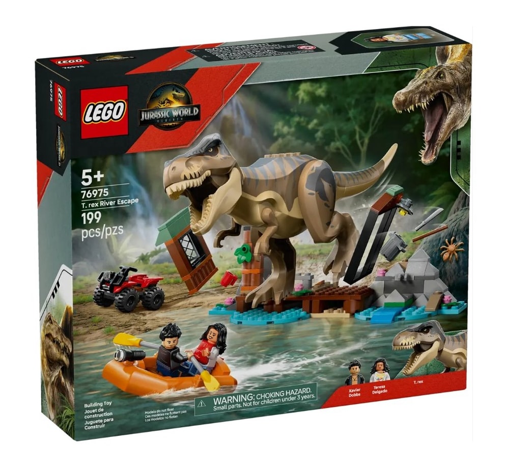 【LEGO 樂高】磚星球〡 76975 侏儸紀世界 逃離暴龍河川大冒險 T. rex River Escape