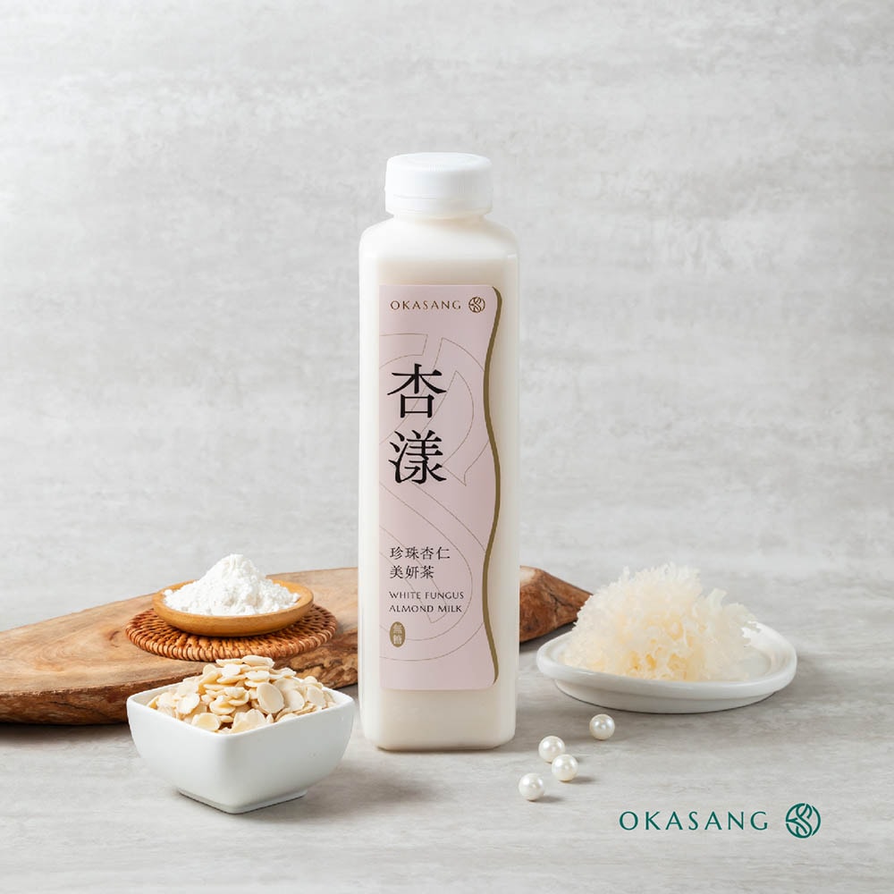 【O卡桑】杏仁茶美妍組|1000ml*4 (珍珠杏仁美妍茶*2(有糖/無加糖)、黑芝麻杏仁茶*2)