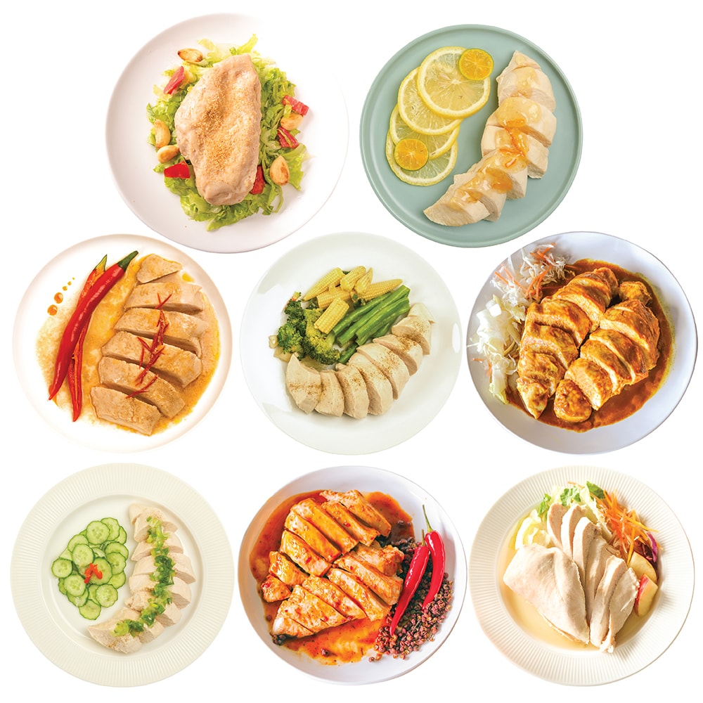 【喫雞】嫩雞胸綜合組 (40片入)│元進莊美食購