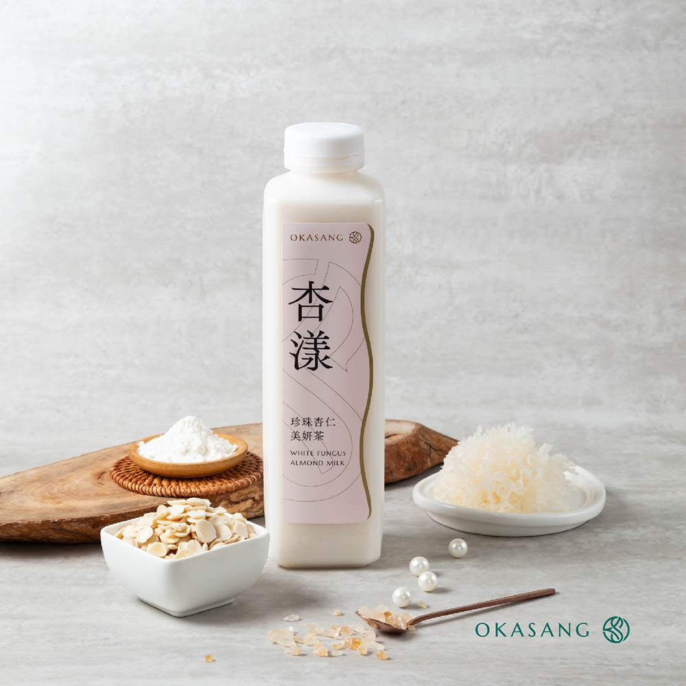 【O卡桑】杏仁茶美妍組|1000ml*4 (珍珠杏仁美妍茶*2(有糖/無加糖)、黑芝麻杏仁茶*2)