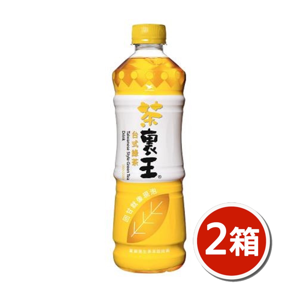 【統一】茶裏王 600ml系列x24入/箱(台式綠茶)x2箱