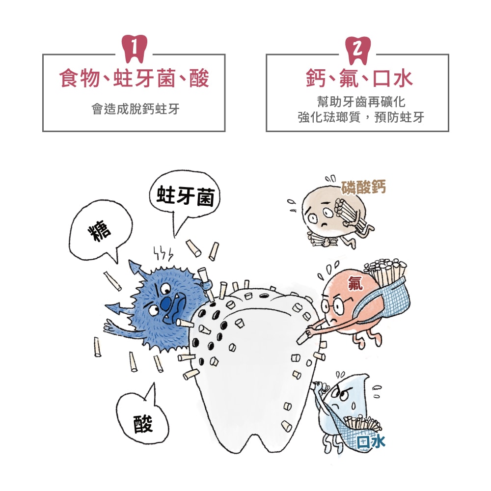 【Lab52 齒妍堂】兒童含氟防蛀修護潔牙組_兒童萬毛牙刷X2組+含氟牙膏80gX3入