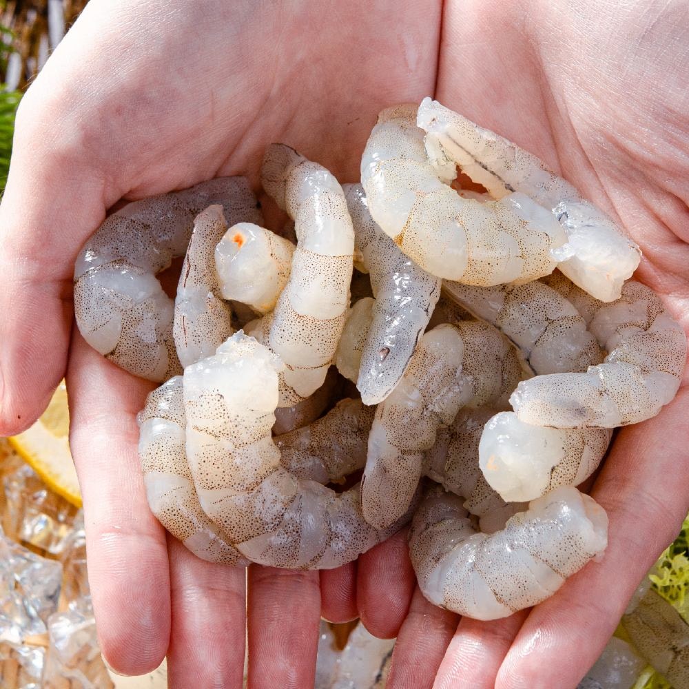 【鮮綠生活】(免運組)無膨發純天然白蝦仁(規格71/90，淨重450g/包) 共6包