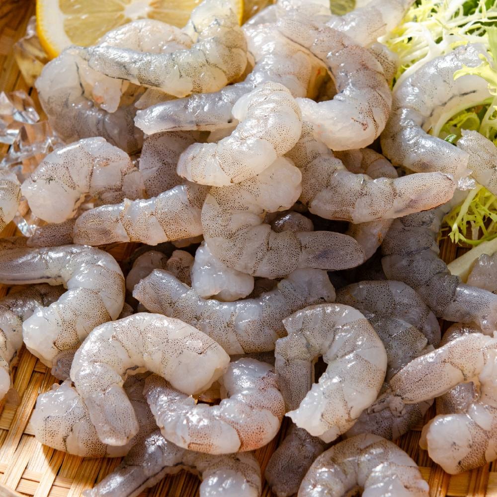 【鮮綠生活】(免運組)無膨發純天然白蝦仁(規格71/90，淨重450g/包) 共6包