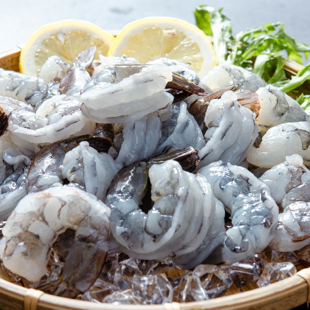 【鮮綠生活】(免運組)去泥腸無膨發巨霸白蝦仁(規格21/25，600g/包) 共2包