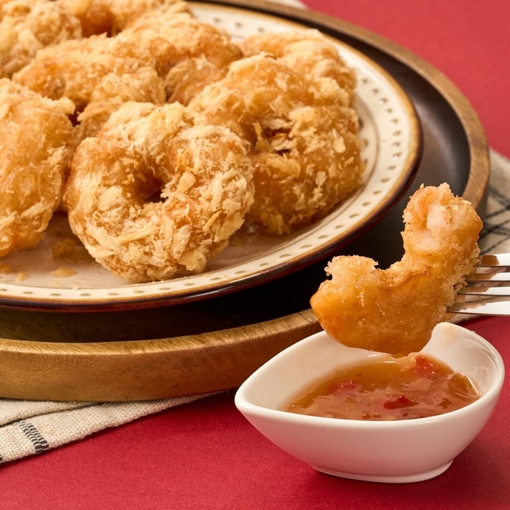 【興達港歐董魚丸】蝦滋圈x2盒組(氣炸鍋料理必備)