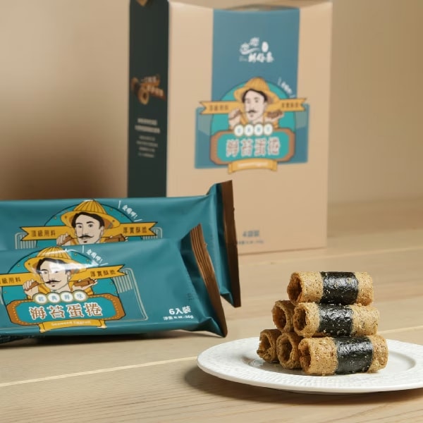 【梓官區漁會】經典海苔蛋捲禮盒144g/盒(4袋裝)