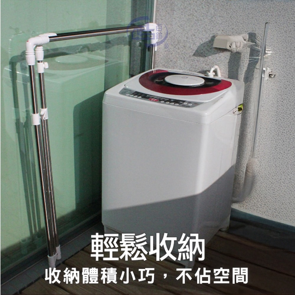【百鈴】衣立不倒二代多用途曬衣架-豪華組(曬衣架/掛衣架/室內衣架/移動架/棉被架/毛巾架)
