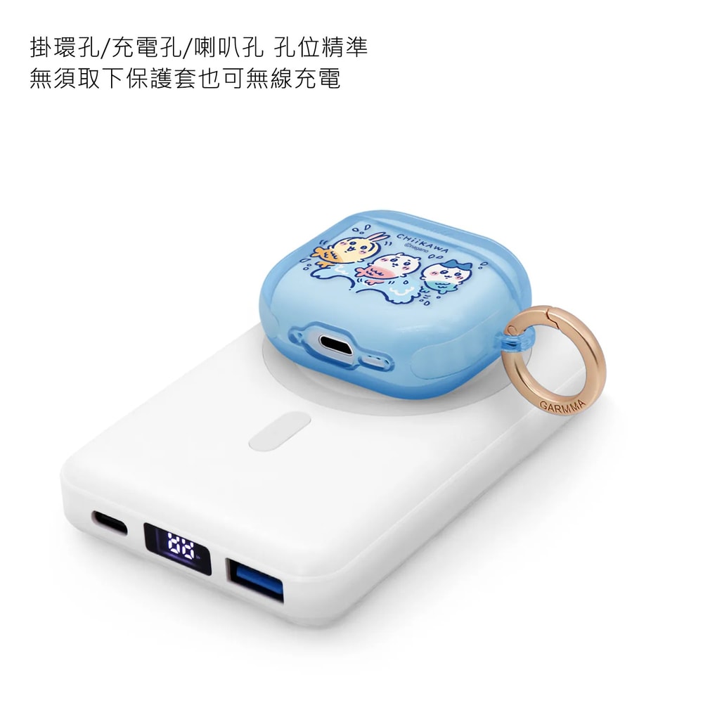 【GARMMA】吉伊卡哇 for AirPods 4 無線耳機保護套  美人魚 /賞花季  完美貼合 、防止刮傷、摔傷
