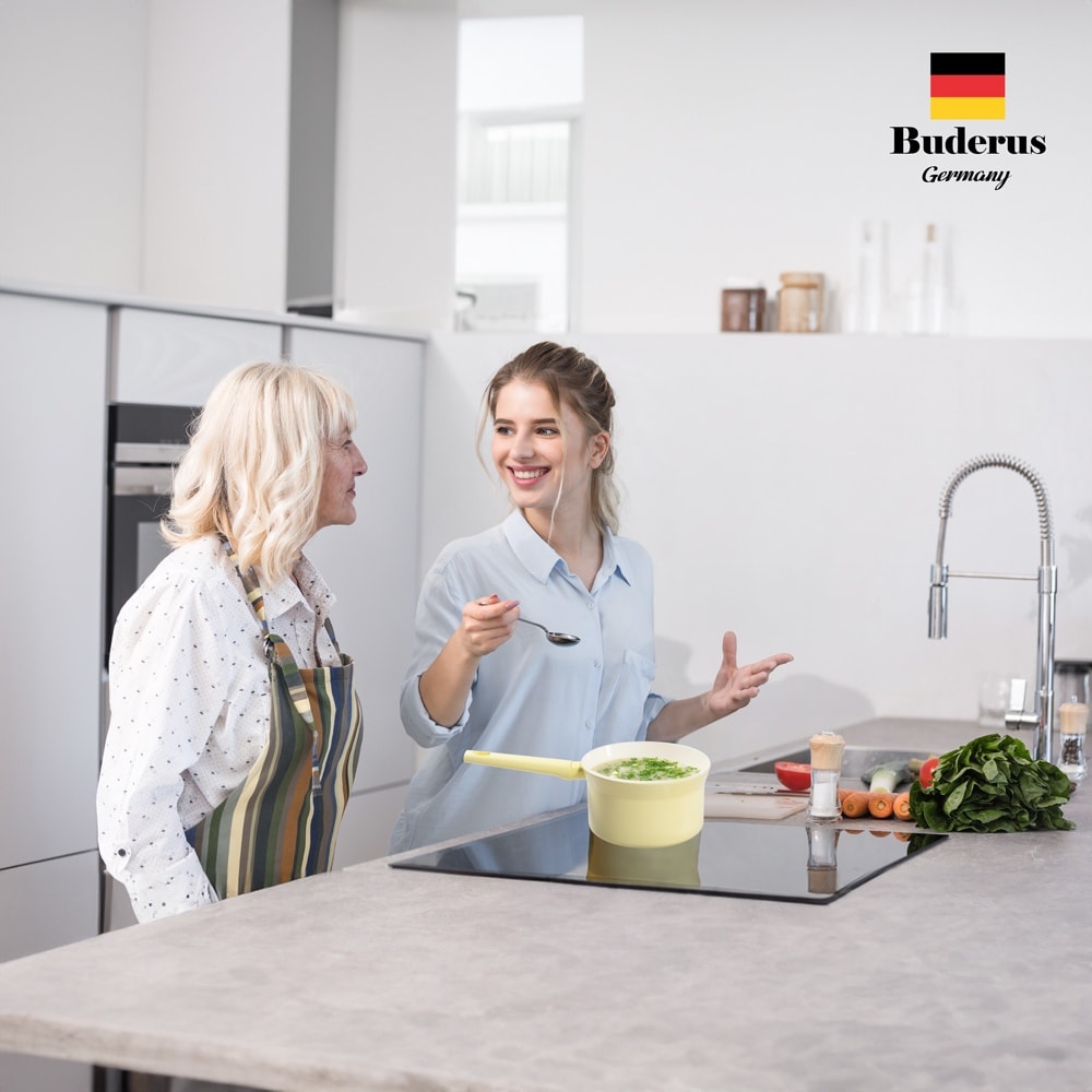 【Buderus】快樂鳥美型陶瓷厚底不沾鍋 三件組-甜心紫