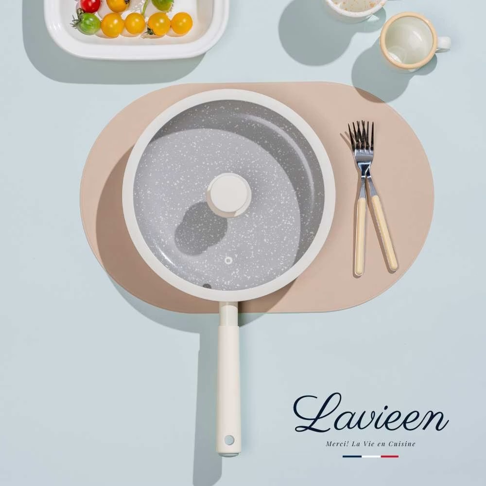 【Korea King】La Vie En 法式優雅天然陶瓷不沾鍋 4鍋7件組