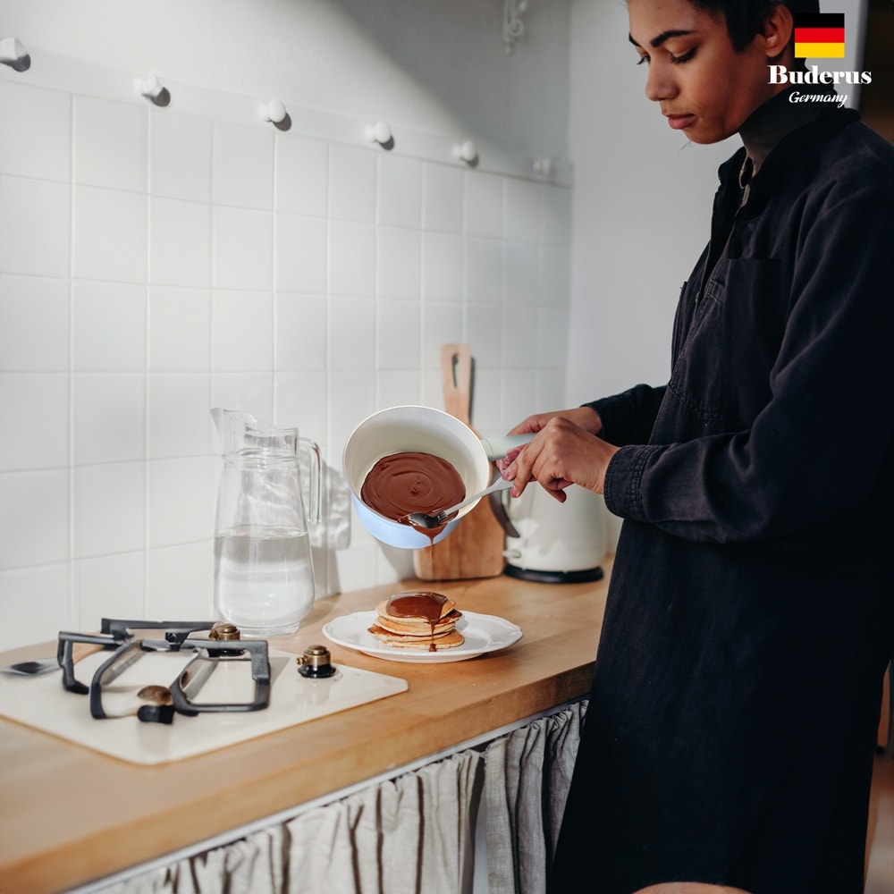 【Buderus】快樂鳥美型陶瓷厚底不沾鍋 三件組-暖心黃