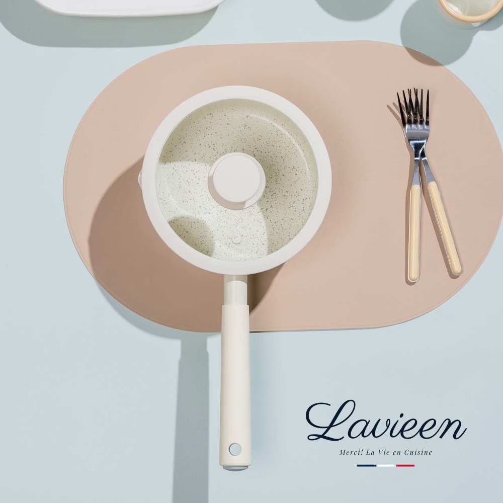 【Korea King】La Vie En 法式優雅天然陶瓷不沾鍋 4鍋7件組