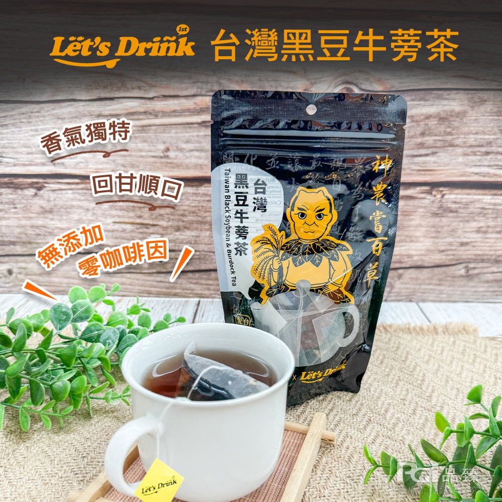 【Let's drink】台灣茶系列(黑豆牛蒡/五穀茶)(60g)_3包