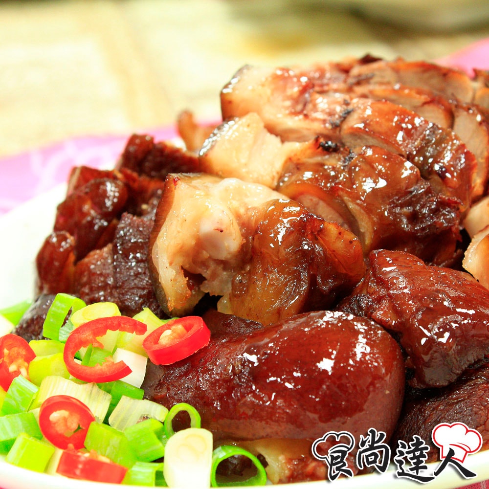 【食尚達人】閏月 | 添福壽豬腳麵線禮盒2件組(萬巒豬腳600g+麵線210g)
