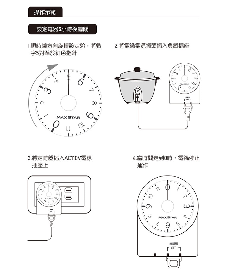 【太星電工】真簡單轉盤倒數定時器(2入) OTM332A*2