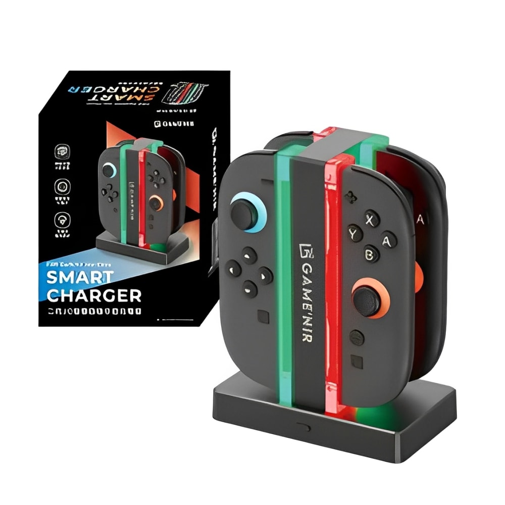 【GAME'NIR 電玩酒吧】GAME'NIR 電玩酒吧 Switch 2 智慧四極手把充電座 二代 JoyCon專用