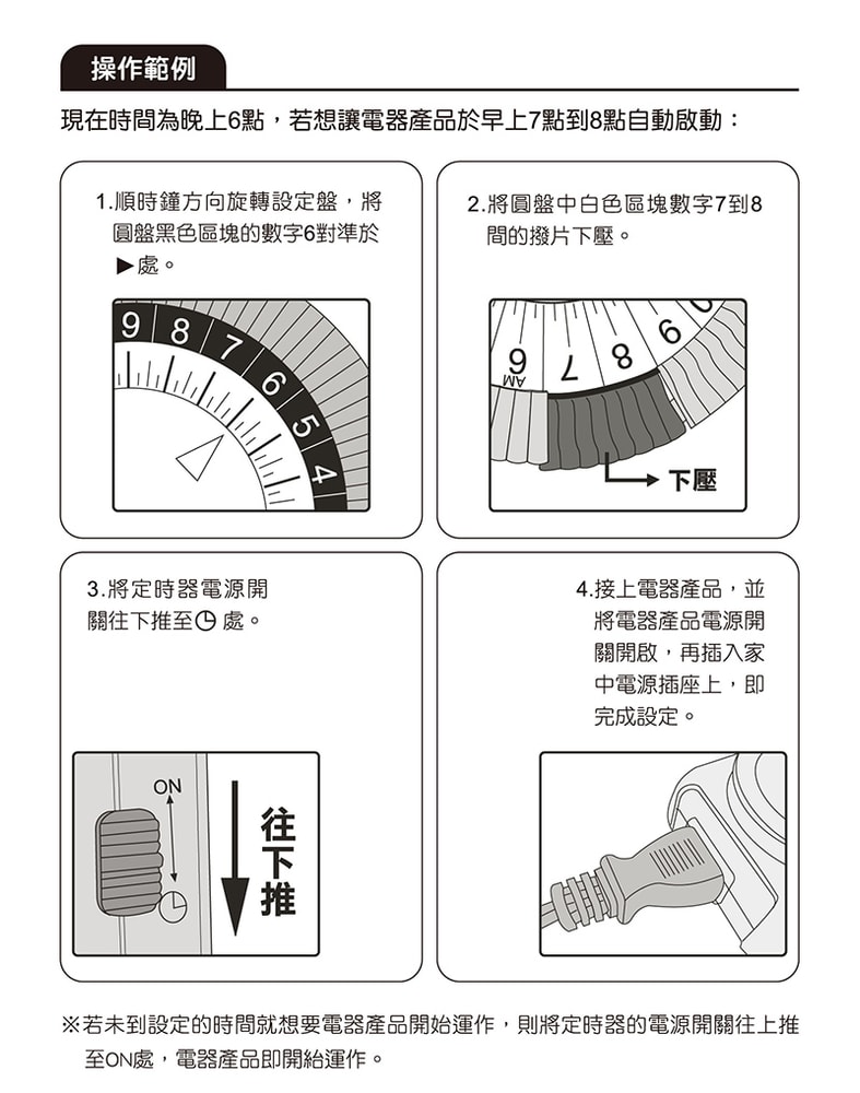 【太星電工】省電家族2P機械式定時器(2入) OTM406A*2