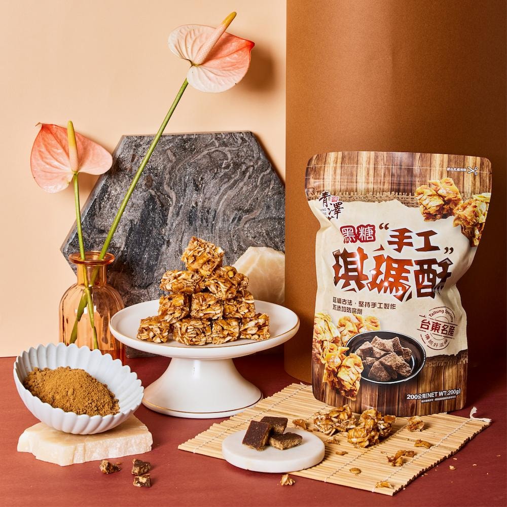 【青澤】琪瑪酥(黑糖/蔥蒜)(200g)_3包組