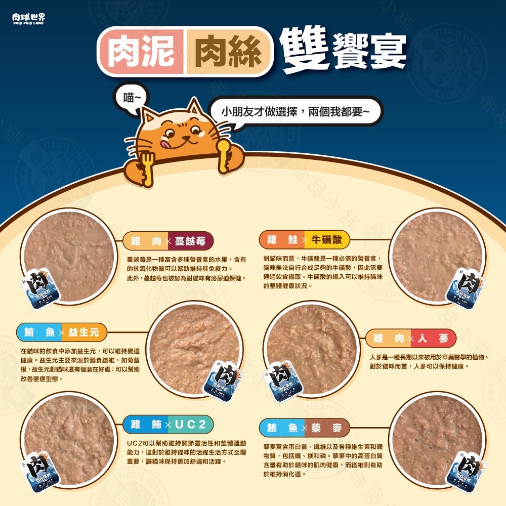 【肉球世界】6包組 南極磷蝦 大肉包 重磅185g 絲狀 主食 貓濕食 泥狀 南極磷蝦油 貓餐包