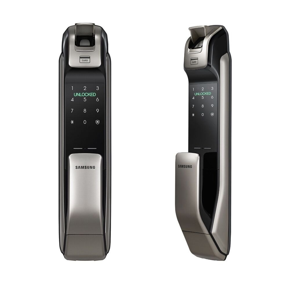 【Samsung 三星】SHP-DP728推拉式電子鎖(頂級款)-銀色(含基本安裝)