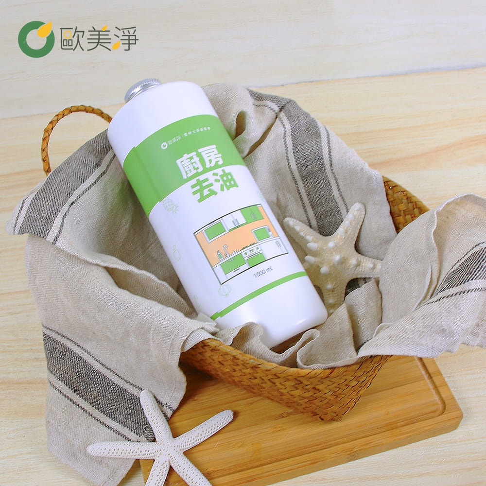 【ohmagic歐美淨】大容量補充組｜植萃酵素清潔劑(廚房1000ml*1+水垢1000ml*1)贈電動清潔刷*1