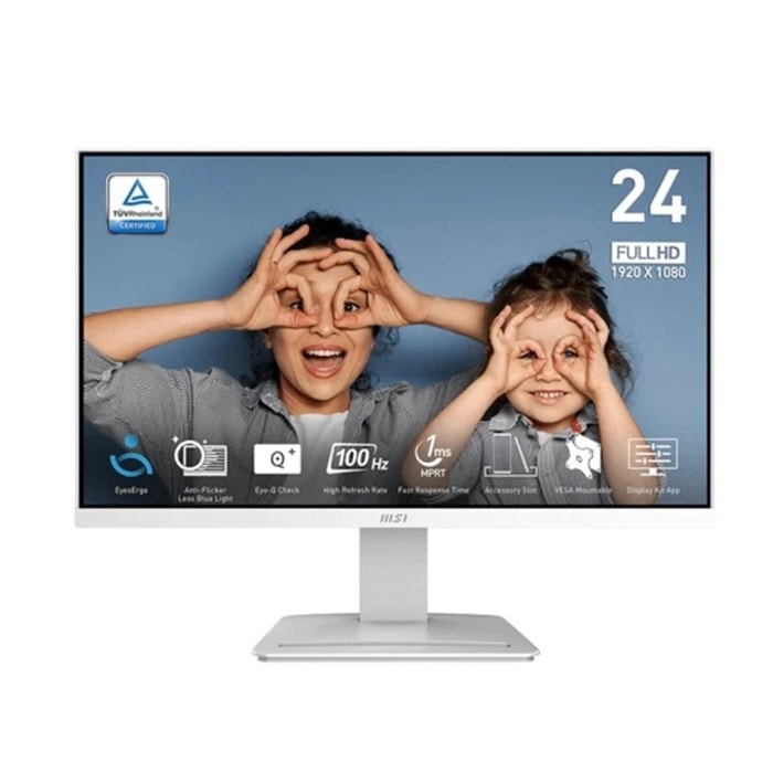 【MSI 微星】PRO MP2412W 白 美型螢幕 (24型/FHD/HDMI/DP/VA/無喇叭)