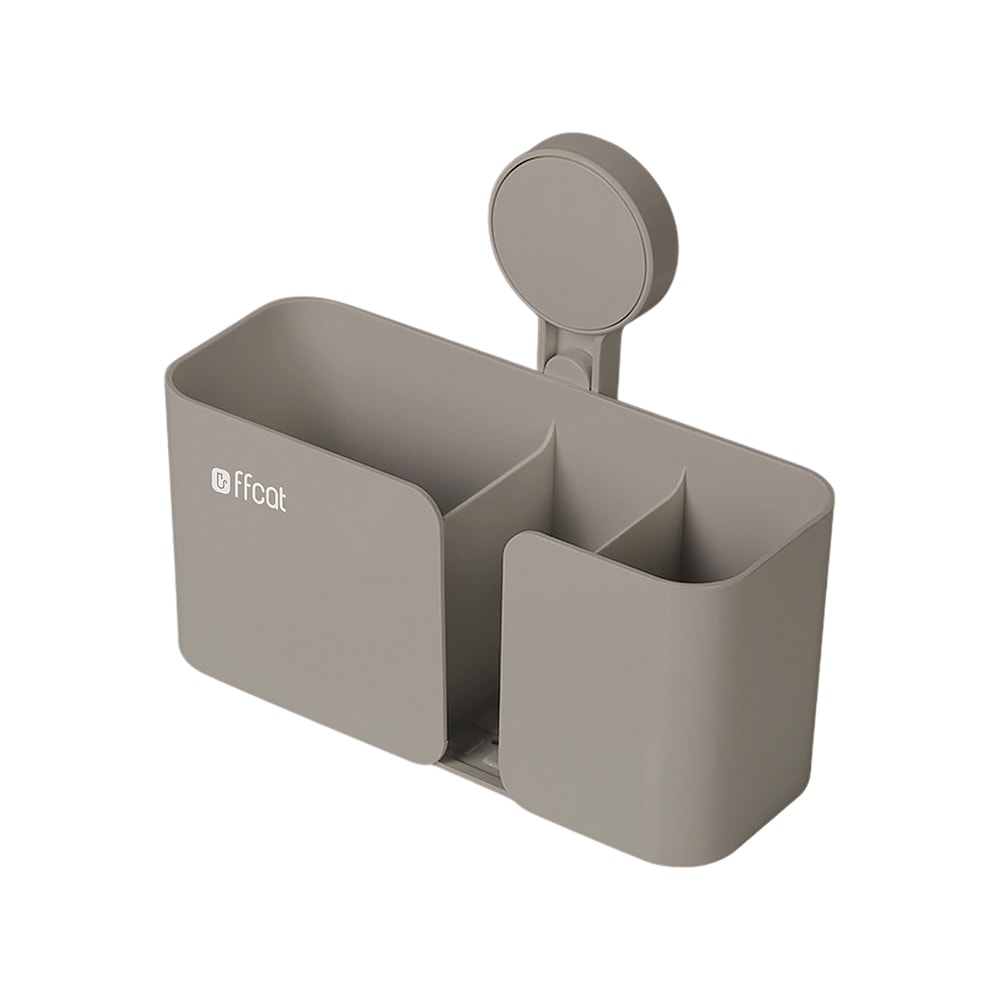 【ffcat】免打孔 深型 收納置物架 2入組 免打孔置物架 無痕貼置物架 強力貼收納架 浴室收納架 廚房置物架