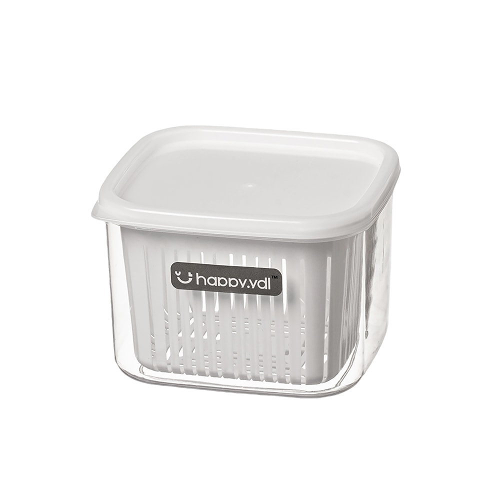 【生活采家】蔥薑蒜 方型 瀝水保鮮盒 3入組 蒜泥分隔盒 方形保鮮盒 瀝水盒 蒜頭收納盒 蔥花保鮮盒 冰箱收納盒