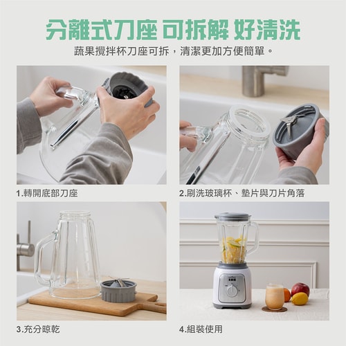 【大家源】1.5L 碎冰果汁機(TCY-671802)