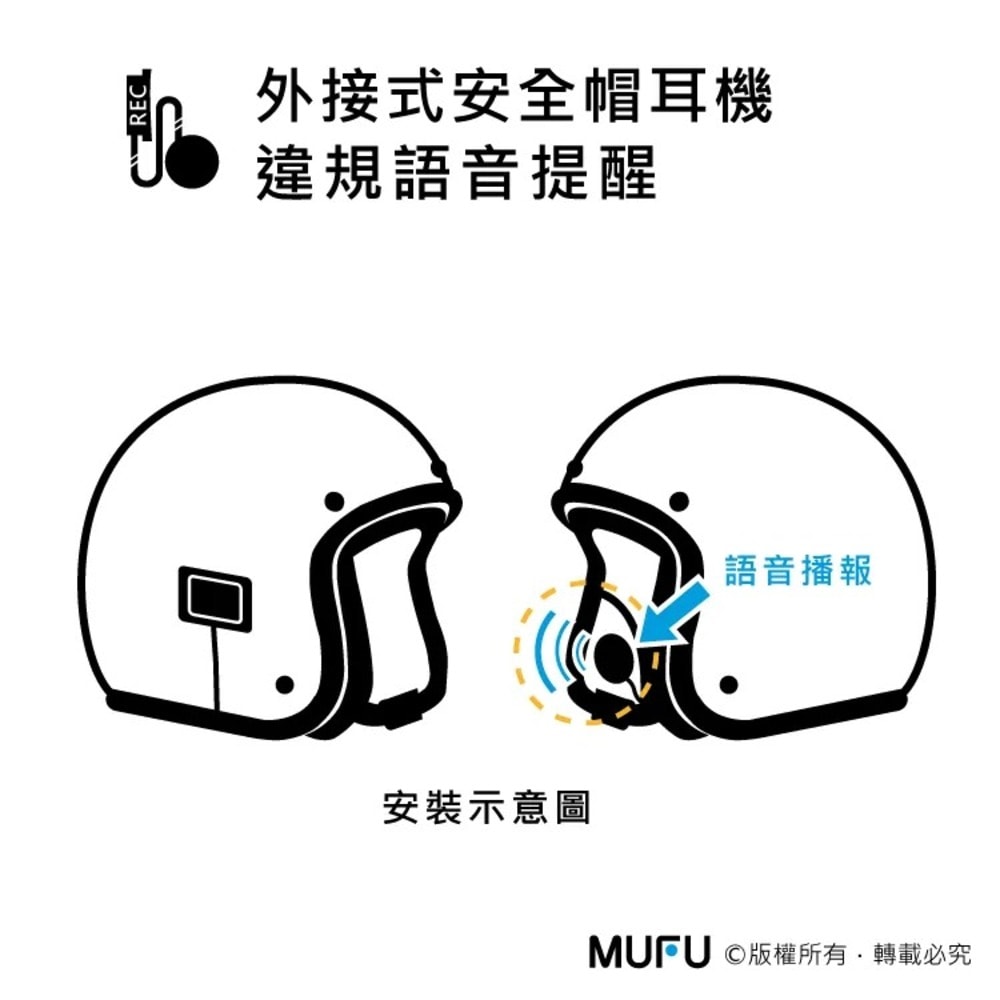 【MUFU】MUFU 雙鏡頭機車行車記錄器 V30P好神機｜贈64GB記憶卡