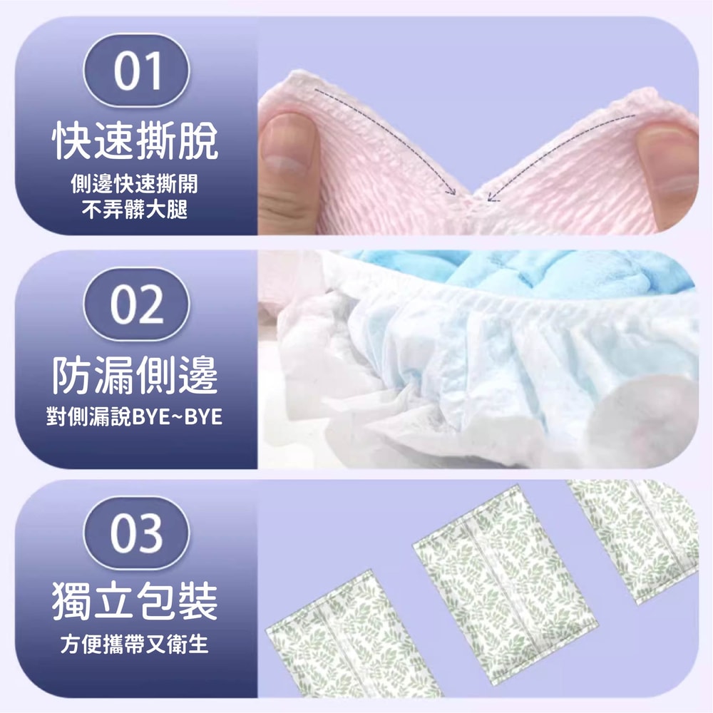 【舒婷SOFTeen】柔棉自在安心褲10包再送1包(超值組共33件)