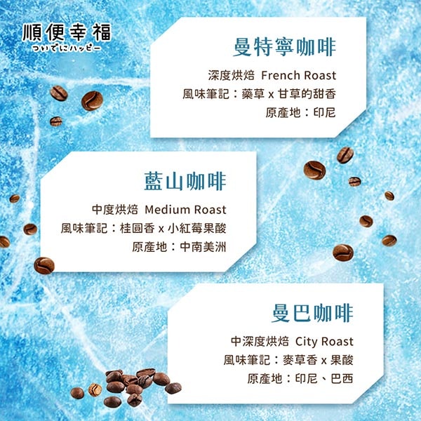 【順便幸福】順便幸福 冷萃咖啡-經典不敗系列12包x4盒(冷泡 沖泡 茶包 浸泡)(7個工作天出貨)