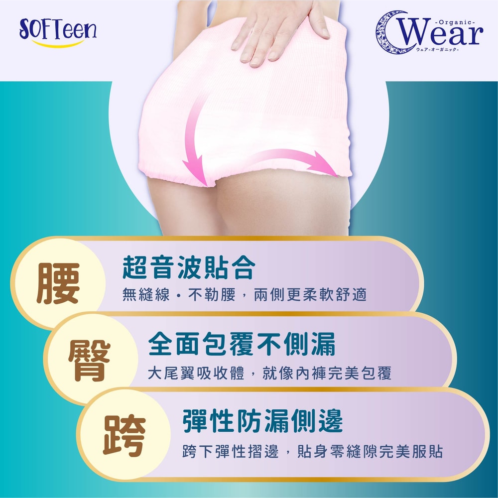 【舒婷SOFTeen】柔棉自在安心褲10包再送1包(超值組共33件)