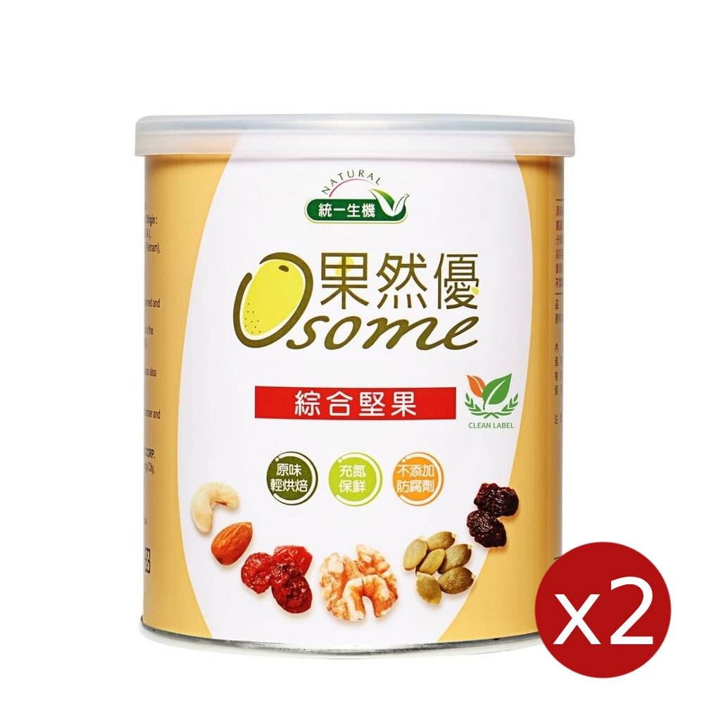 【統一生機】果然優綜合堅果x2罐(360g/罐)