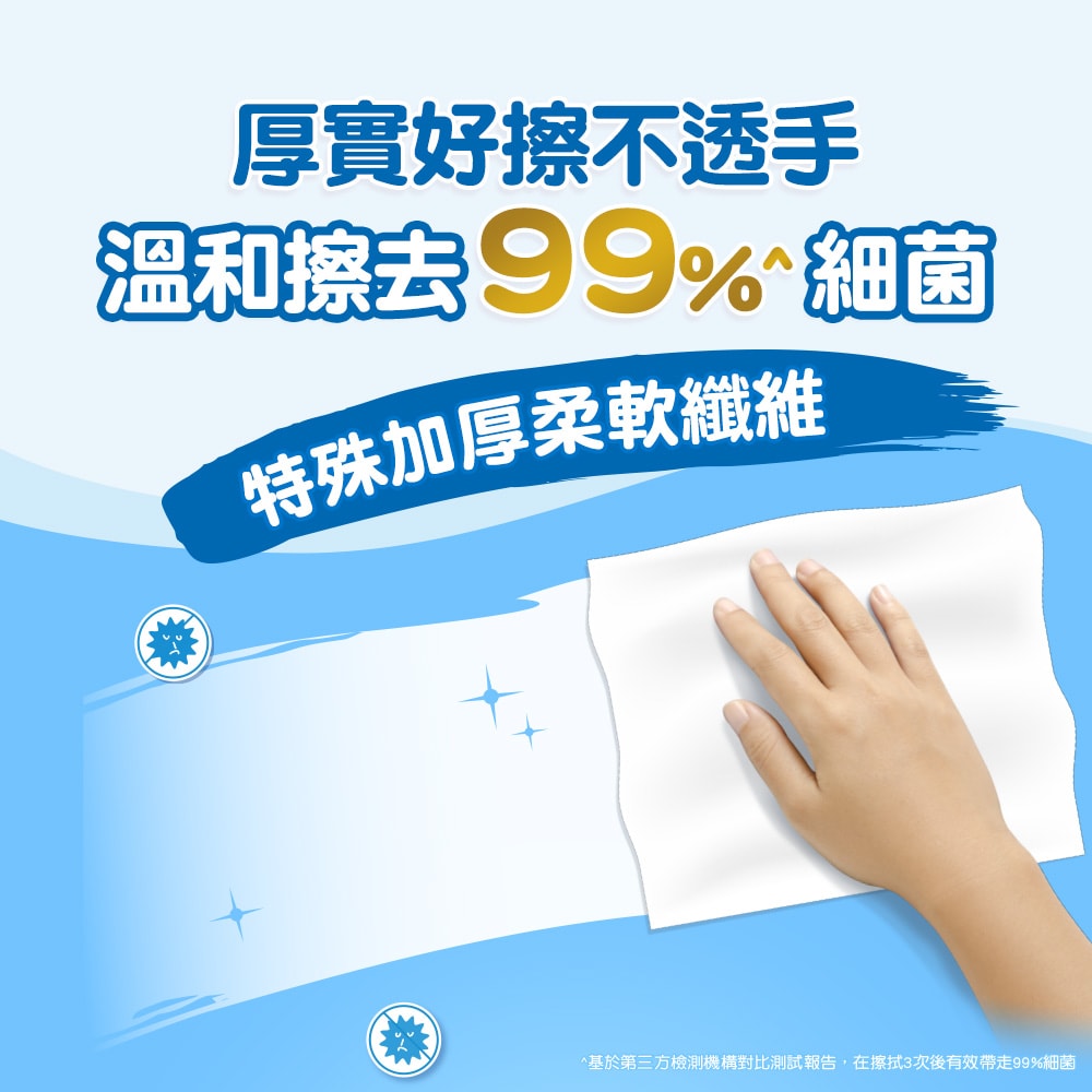 【HUGGIES 好奇】純水嬰兒濕巾 加厚型 加蓋設計 80抽x10包/箱 2箱組