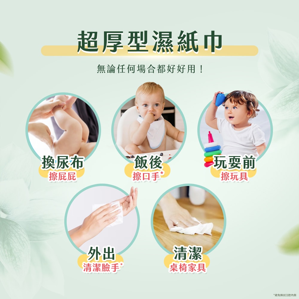 【HUGGIES 好奇】小森林純水嬰兒超厚濕巾 80抽x12包/箱 箱購