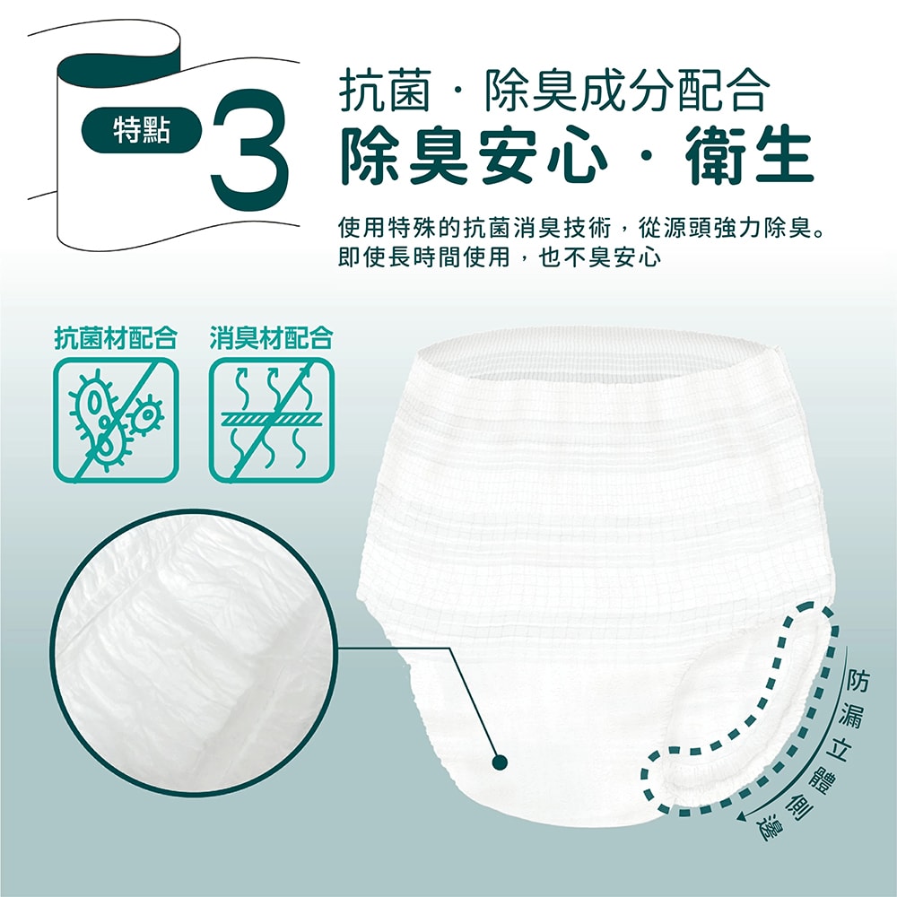 【悠適活】日本製自在褲4回600cc(L/20片*4包/箱購)成人紙尿褲
