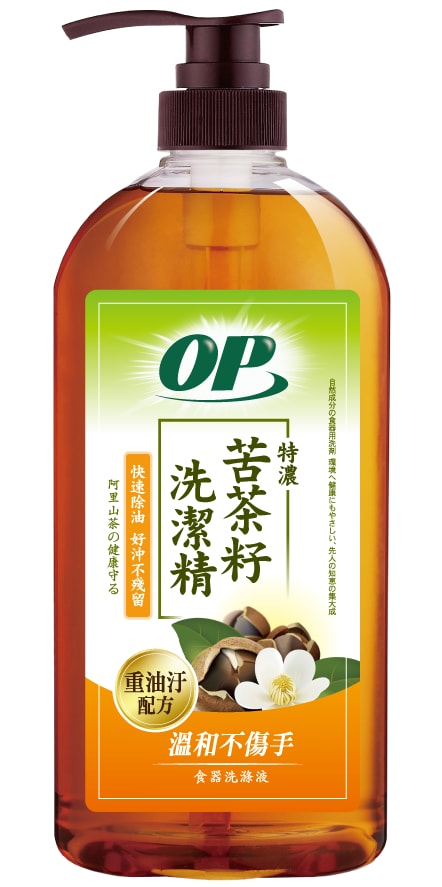【OP】OP 純粹苦茶籽洗潔精/洗碗精1000gx6瓶