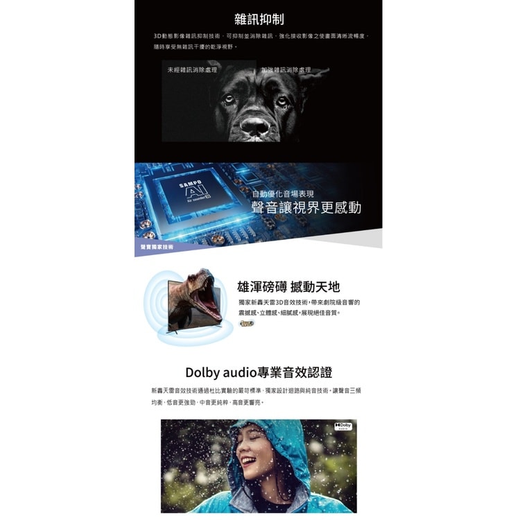 【SAMPO 聲寶】【EM-43CBS200】43吋電視(無安裝)